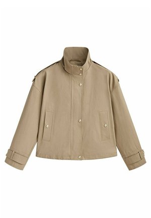 WITH GOLDEN BUTTONS - Summer jacket - beige