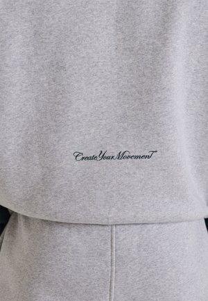 SIKSILK, GRAPHIC HOODIE. - Hoodie - grey marl teal