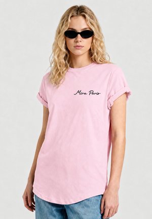Mira Paris, ESSENTIAL CLASSIC ROLL UP TEE 26 - T-shirt basique - washed pink