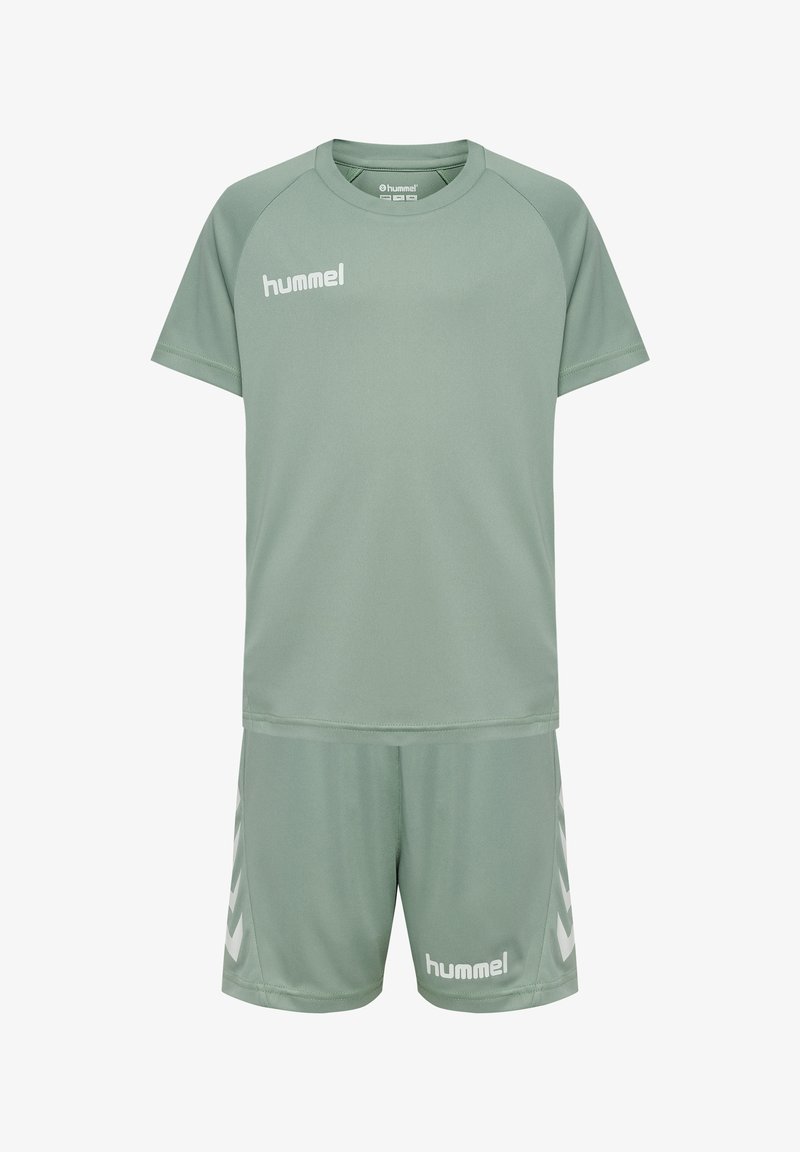 Hummel PROMO SET - T-Shirt print - iceberg green