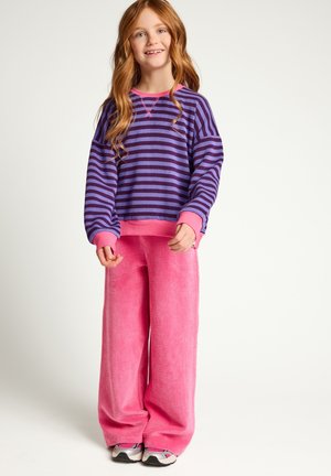 Looxs Revolution, SWEATER PAARSE STREEP - Trui - paars