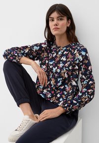s.Oliver IN ABSTRAKTEM MUSTER - Blouse - navy