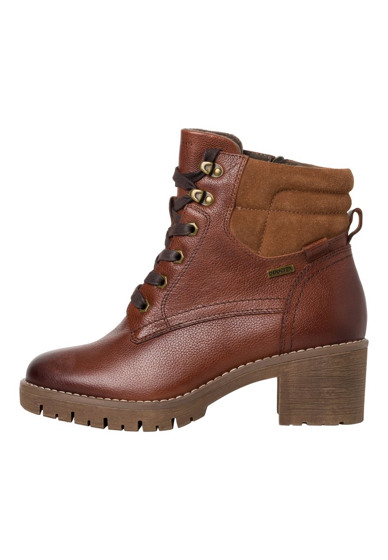 Tamaris Bottines à lacets - cognac