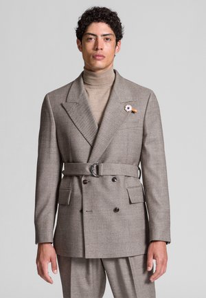 CARTER - Blazer jacket - silver mink melange