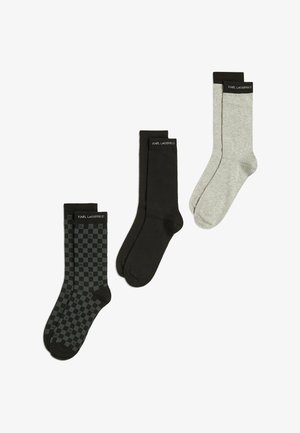 KARL LAGERFELD, KARL LAGERFELD SOCK LOGO (3-PACK) - Sokid - shadow