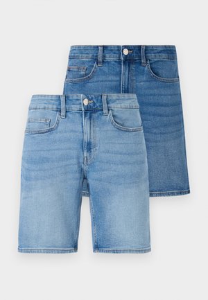ONSWEFT 2 PACK - Kratke hlače iz džinsa - medium blue/light blue