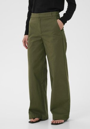 NICKY SOLINA - Stoffhose - ivy green