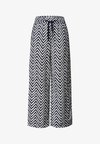 HIGH-WAIST WIDE-LEG PANTS IN A LOOSE FIT - Pantalon classique - deep blue