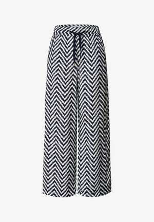 Street One, HIGH WAIST WIDE LEG HOSE IM LOOSE FIT - Pantalones - deep blue