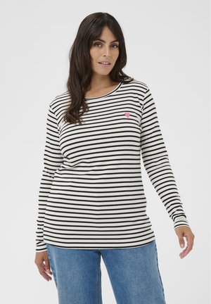 CURVE KCLIA  - T-shirt à manches longues - chalk black- pink heart