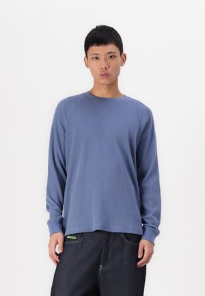 WAFFLE CREW - Top s dlhým rukávom - blue