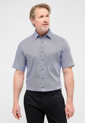 Eterna BEDRUCKTES -KURZARM MODERN FIT - Hemd - blau