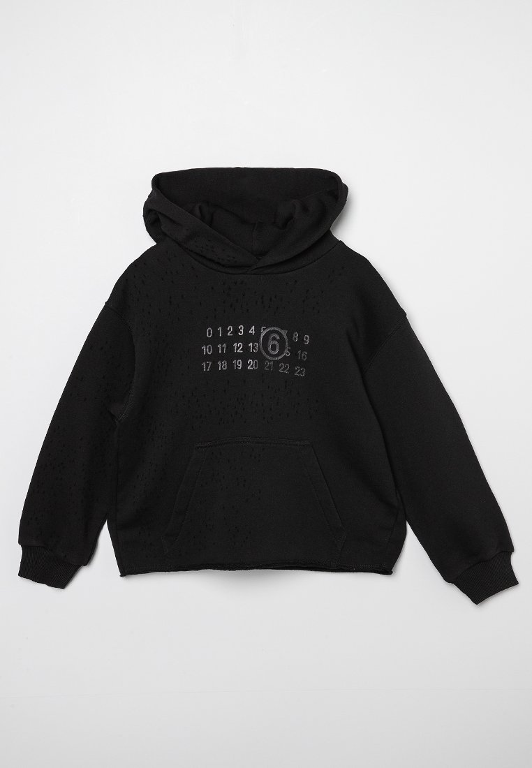 MM6 Maison Margiela Hoodie zwart MM6 Maison Margiela Hoodie zwart