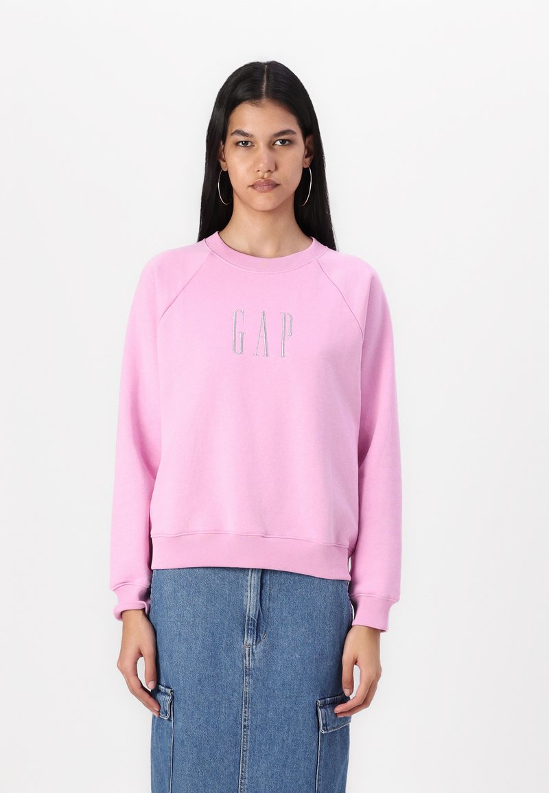 GAP LOGO CREW - Mikina - pink