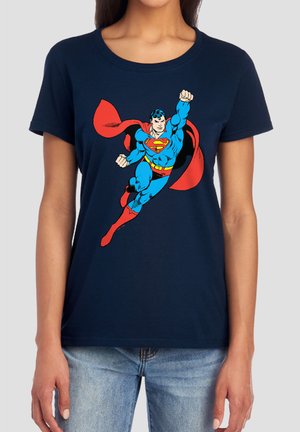 DC COMICS - SUPERMAN, SUPERMAN SOLO FLIGHT - Print T-shirt - dark blue