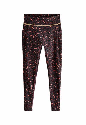 Leggings - Trousers - burgandy leopard