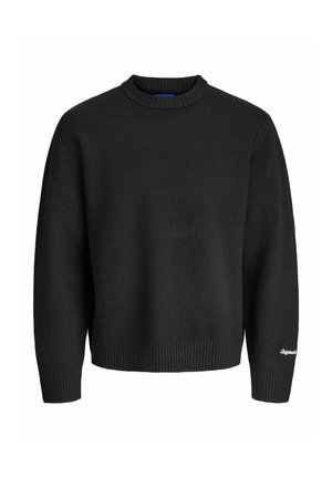Stickad tröja - black