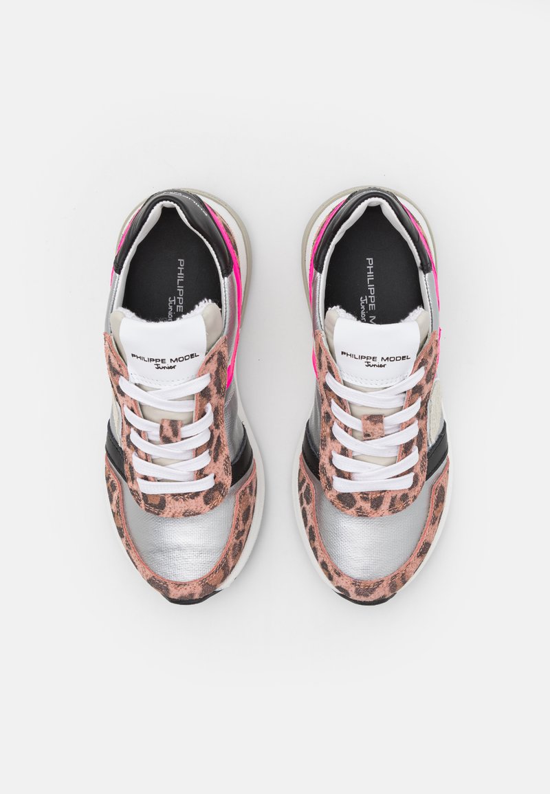 Kinder Sneaker | Philippe Model MIXAGE ANIMALIER Sneaker low silver/fuxia/black/mehrfarbig - ZF43383 Kinder Sneaker | Philippe Model MIXAGE ANIMALIER Sneaker low silver/fuxia/black/mehrfarbig - ZF43383