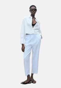 Mango LINEN - Pantalon classique - light blue