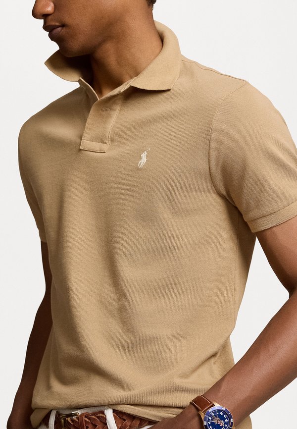 SLIM FIT MESH POLO SHIRT - Polo shirt - cafe tan4