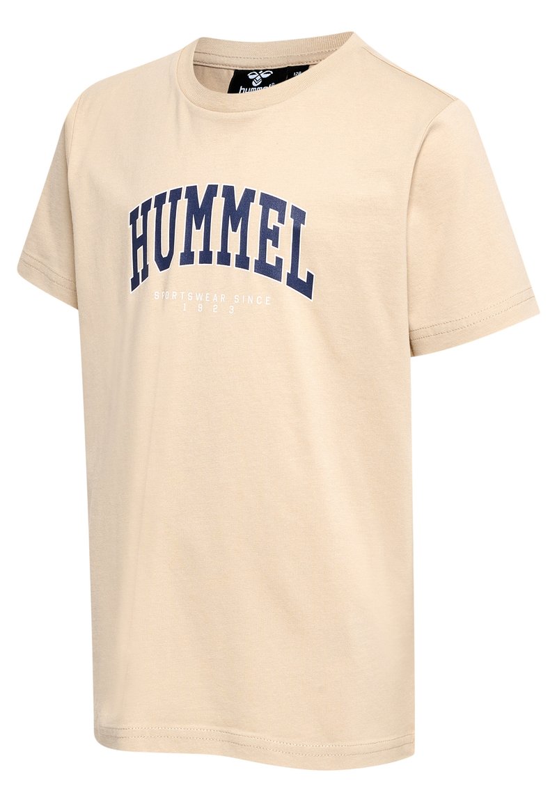Kinder Sportbekleidung | Hummel HMLFAST T-Shirt print humus/beige-meliert - BW01826 Kinder Sportbekleidung | Hummel HMLFAST T-Shirt print humus/beige-meliert - BW01826