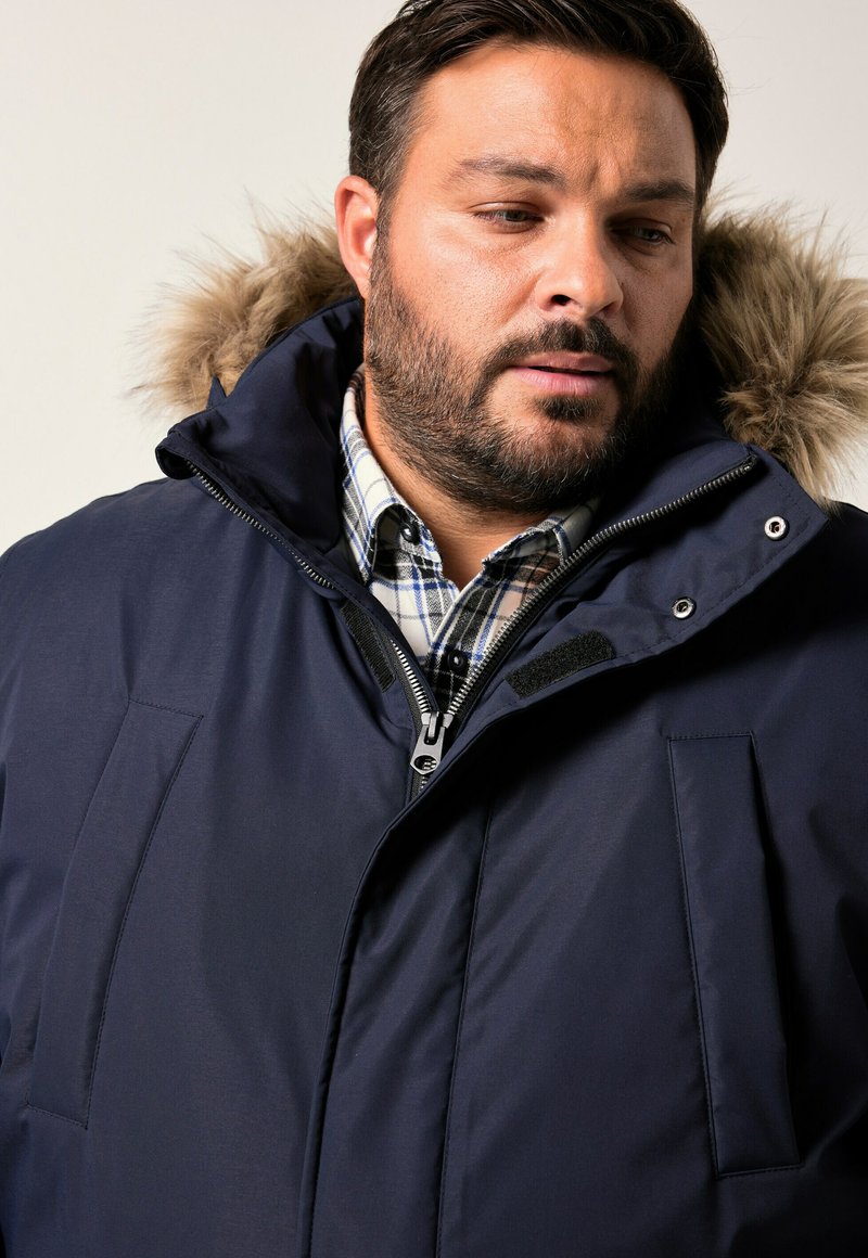 Men Plus Cappotto invernale navy blue/blu scuro