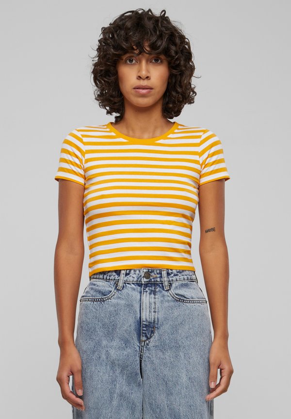 SHORT STRIPED TEE - T-Shirt print