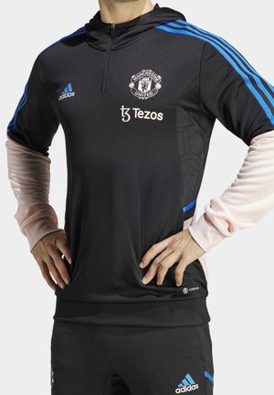 Felpa con zip - black