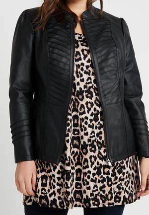 Kunstlederjacke - black