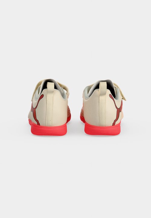 PUMA FUTURE 9 PLAY IT JR UNISEX - Indoor football boots - sugared almond/white/ultra red/black — photo 4