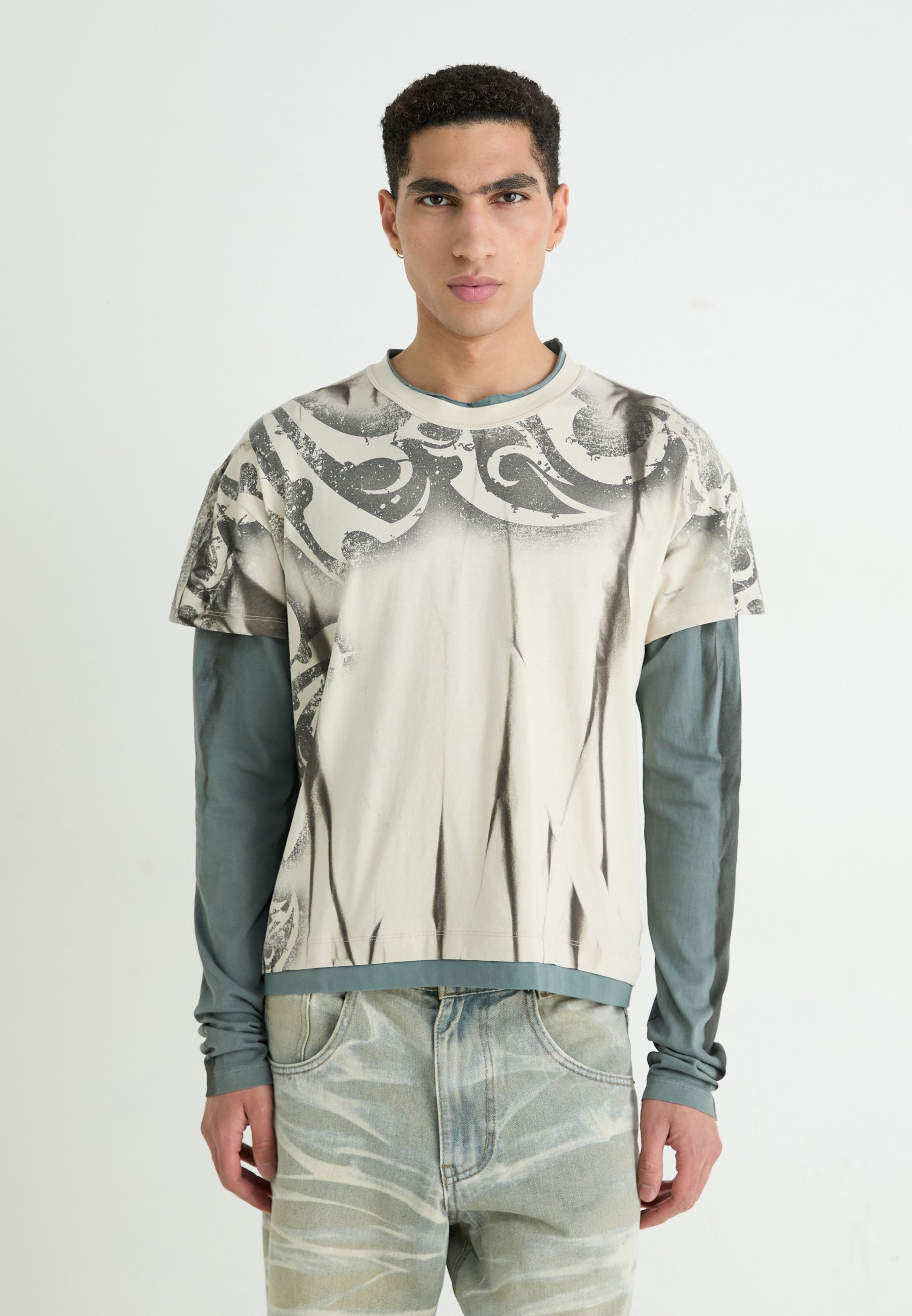 Jaded London LAYERED - Long sleeved top - multi/multi-coloured 