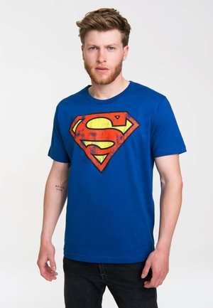 SUPERMAN - LOGO - Printtipaita - blau