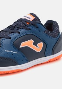 Joma TOPFLEX JR INDOOR UNISEX - Botines de fútbol sala - navy/orange