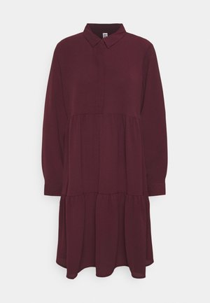 Robe chemise - bordeaux