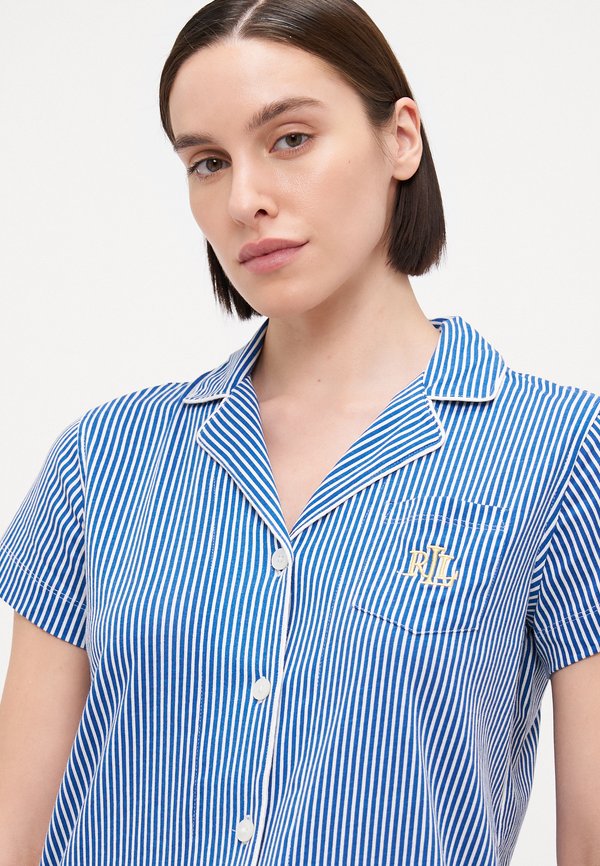 CLASSIC NOTCH COLLAR CROPPED PAJAMA - Pyjama set3