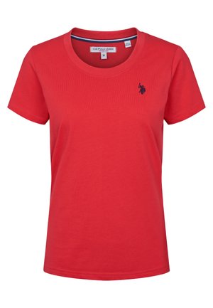U.S. Polo Assn. O NECK AMY - T-shirt - bas - poinsettia