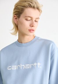 Carhartt WIP Sweatshirt - misty sky/white