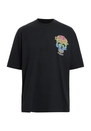 AllSaints TRANCE SS CREW. - Print T-shirt - washed black