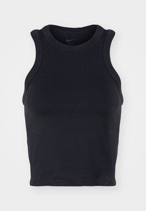 Nike Performance ONE FITTED CROP TANK - Topp - black