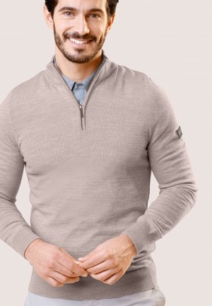 LETTERO HALF ZIP  - Trui - light kit melange