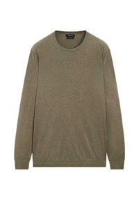 FINE CREW NECK WITH LONG SLEEVE - Strickpullover - khaki