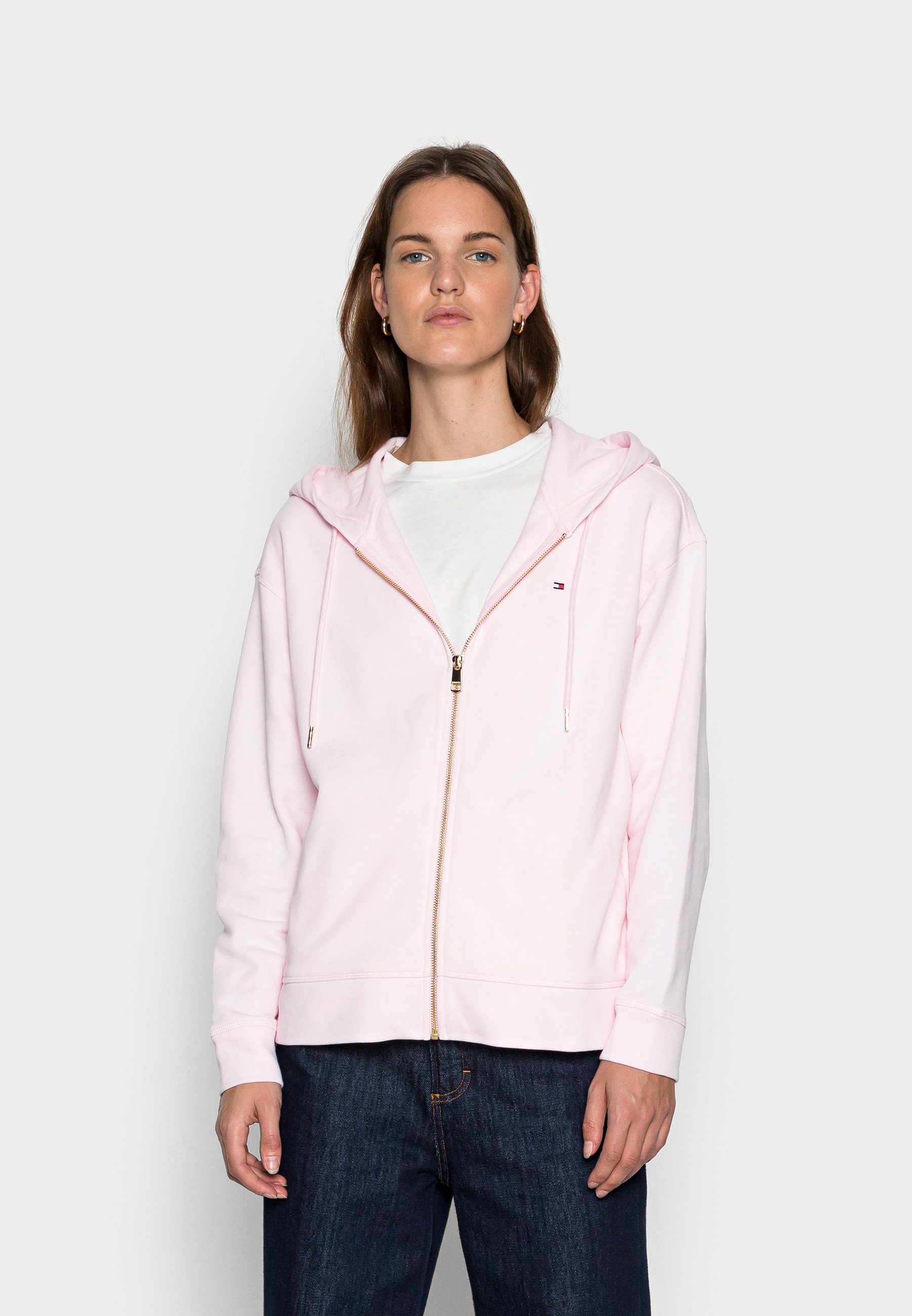 Tommy Hilfiger RELAXED FULL ZIP HOODIE - Zip-up sweatshirt - light pink/pink  - Zalando.de