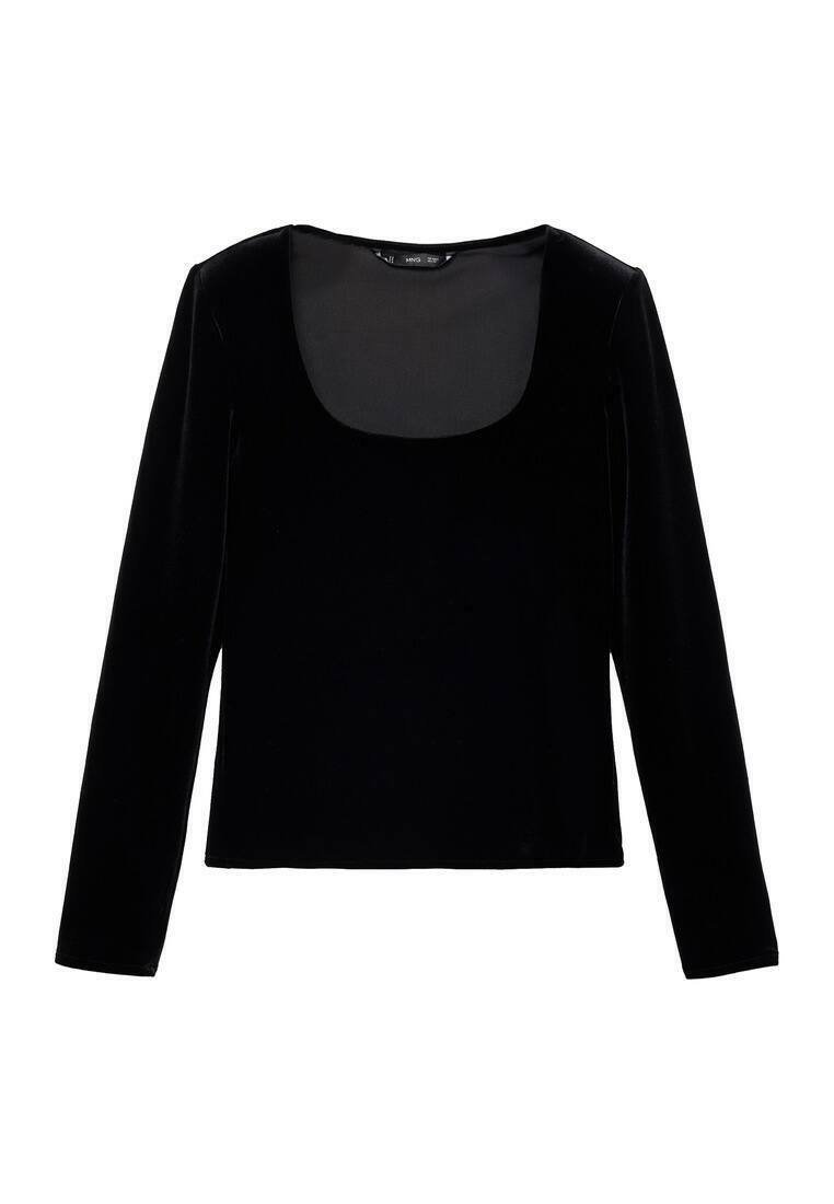 Mango Longsleeve zwart Mango Longsleeve zwart