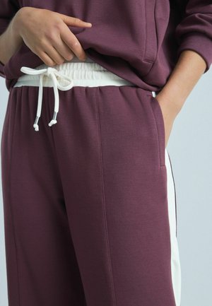 Next SIDE STRIPE JOGGERS - Dresside alumine osa - berry red