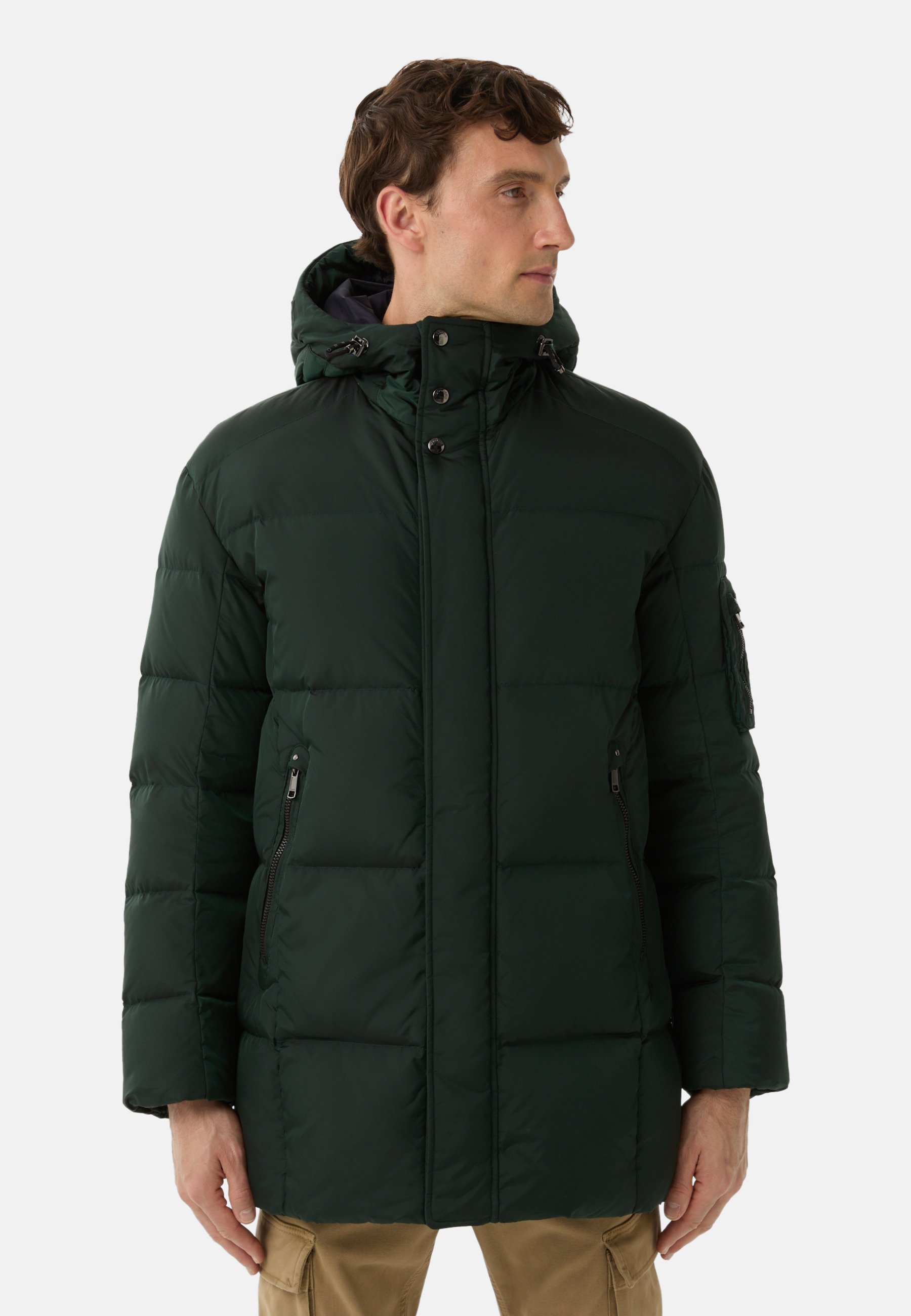 Bogner JONES Daunenmantel verde bottiglia/grün Zalando