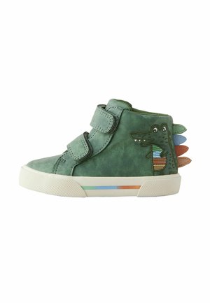 Sneakers hoog - green crocodile