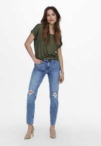 ONLY MOSTER O-NECK - Blouse - khaki