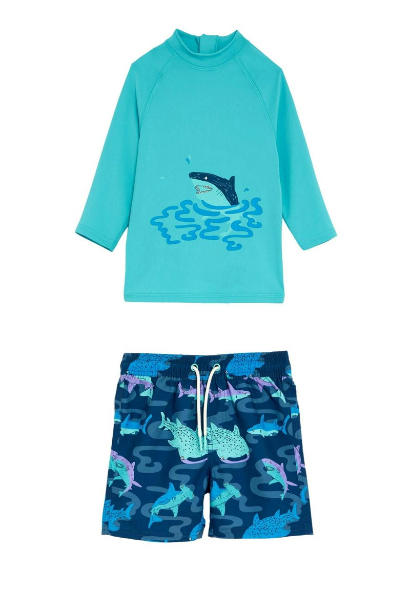 Marks & Spencer 2PC SHARK SET Swimsuit blue mix/blue Zalando
