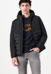 TOM TAILOR DENIM HYBRID - Lengva striukė - black