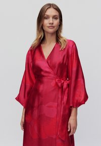 STOCKH LM IRMELIE PREMIUM SATIN HOLIDAY DRESS - Jurk - bloom print
